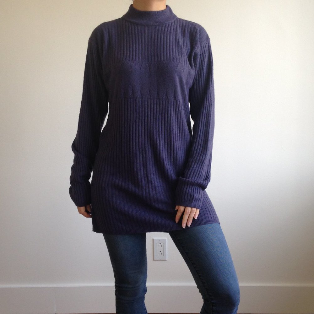 Conviction Sport - Dark Purple Sweater Dress